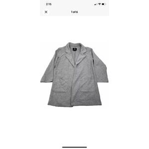 Boom Boom Jeans Womens Jacket,  Gray, Collared, Size Large, Pre-Owned  Condition